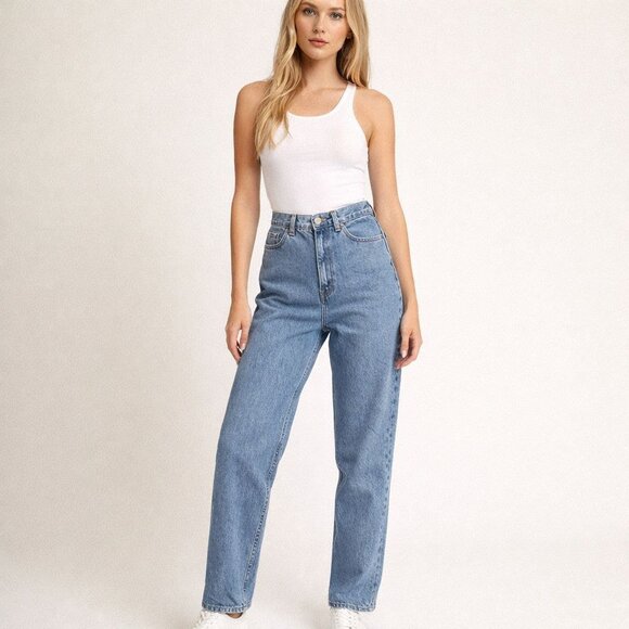 VTG Levis Jeans Red Tag 512 High Waist Tapered Leg Womens 14 MIS S USA 90s 80s